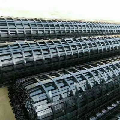 High Tenacity Polyester Geogrid for road and retaining wall construction