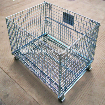 Hengxin factory wire mesh container & Steel storage cage & Metal warehouse cage