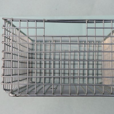 grid fan welded mesh box stainless steel  welded wire storage basket